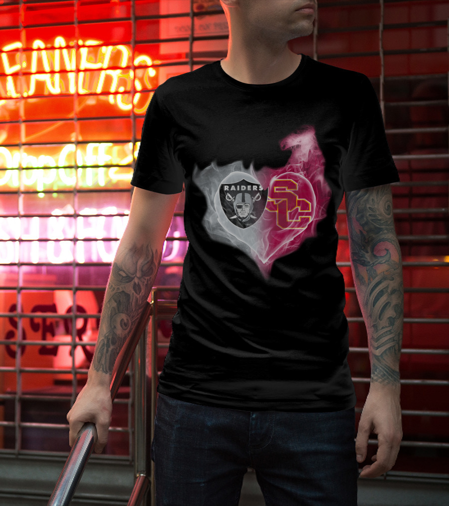 Raiders Sc Heart Fusion T-Shirt