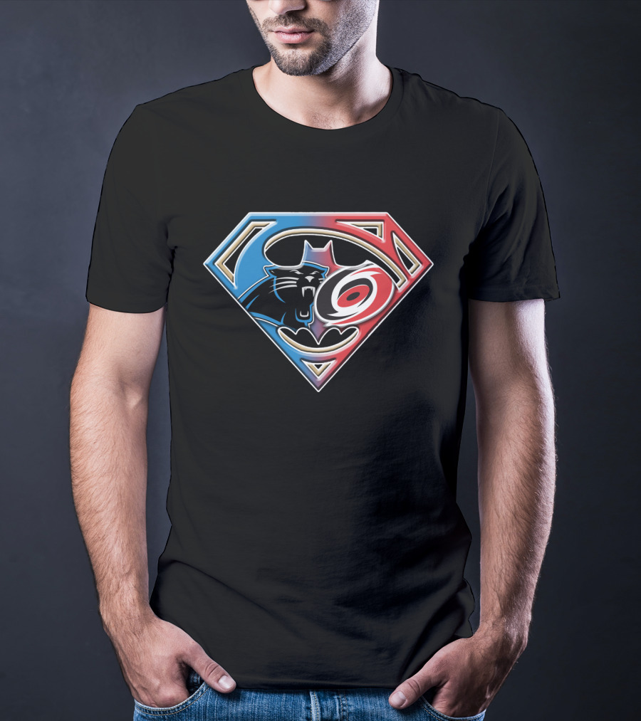 Panthers Hurricanes Superman Logo Fusion T-Shirt