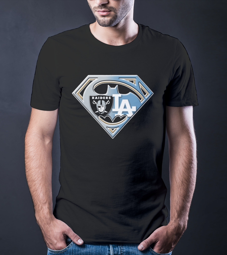 Superhero Raiders La Batman Logo Fusion Bat 095 T-Shirt