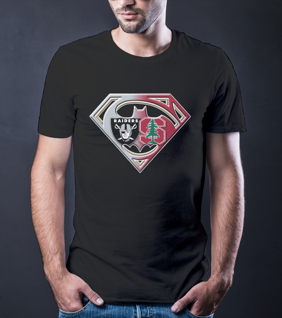 Raiders Stanford Superhero Logo Combo T-Shirt