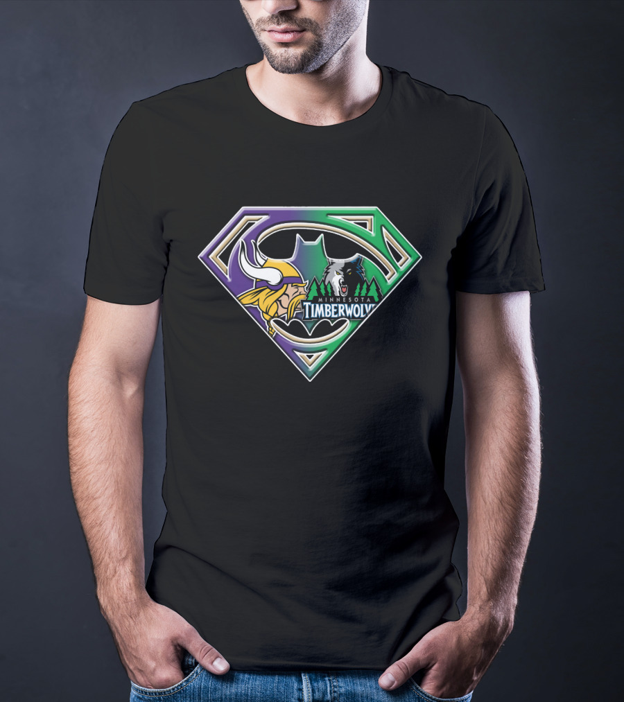 Minnesota Timberwolves Viking Superman T-Shirt