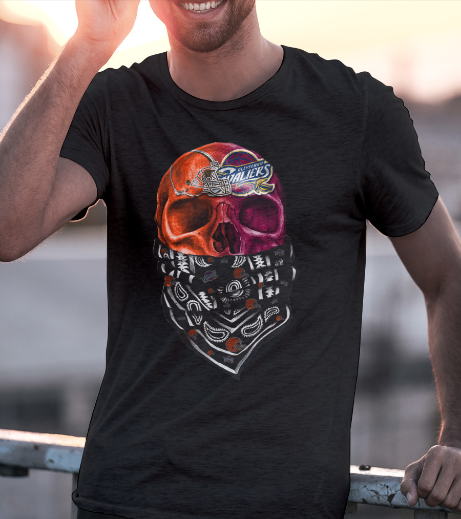Cleveland Ballers Skull Bandana T-Shirt