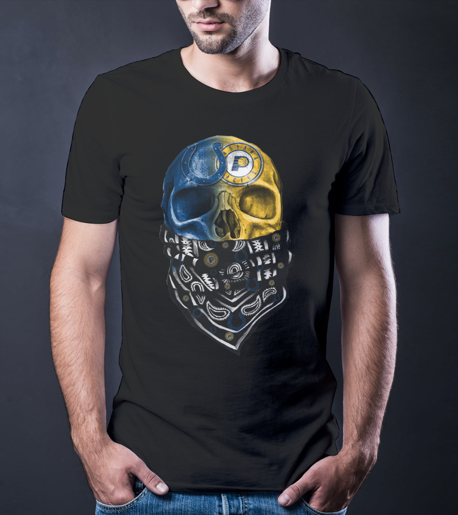 Colts Police Skull Bandana T-Shirt
