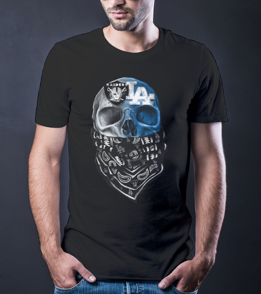Raider La Bandana Skull T-Shirt