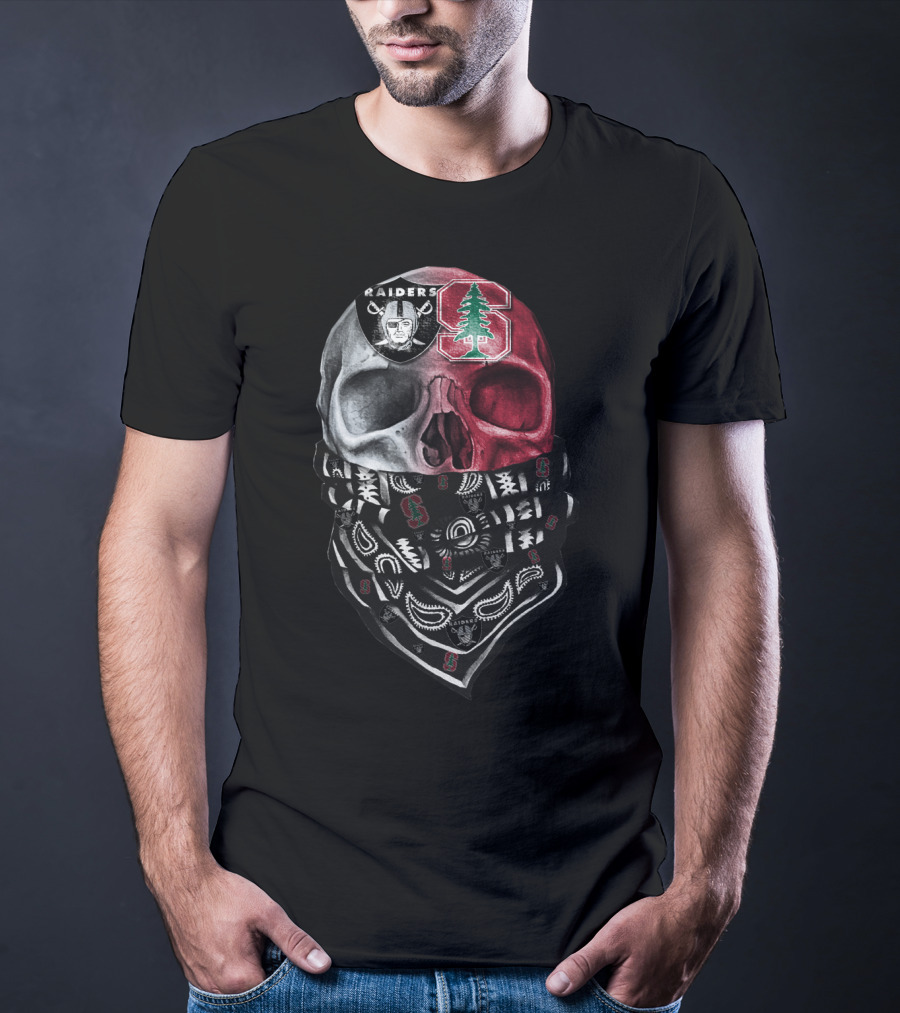 Raiders Stanford Skull Bandana T-Shirt