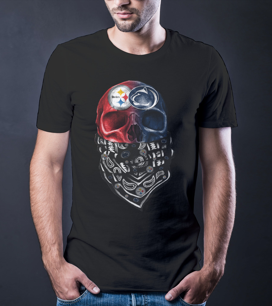 Steelers Penn State Skull Bandana T-Shirt