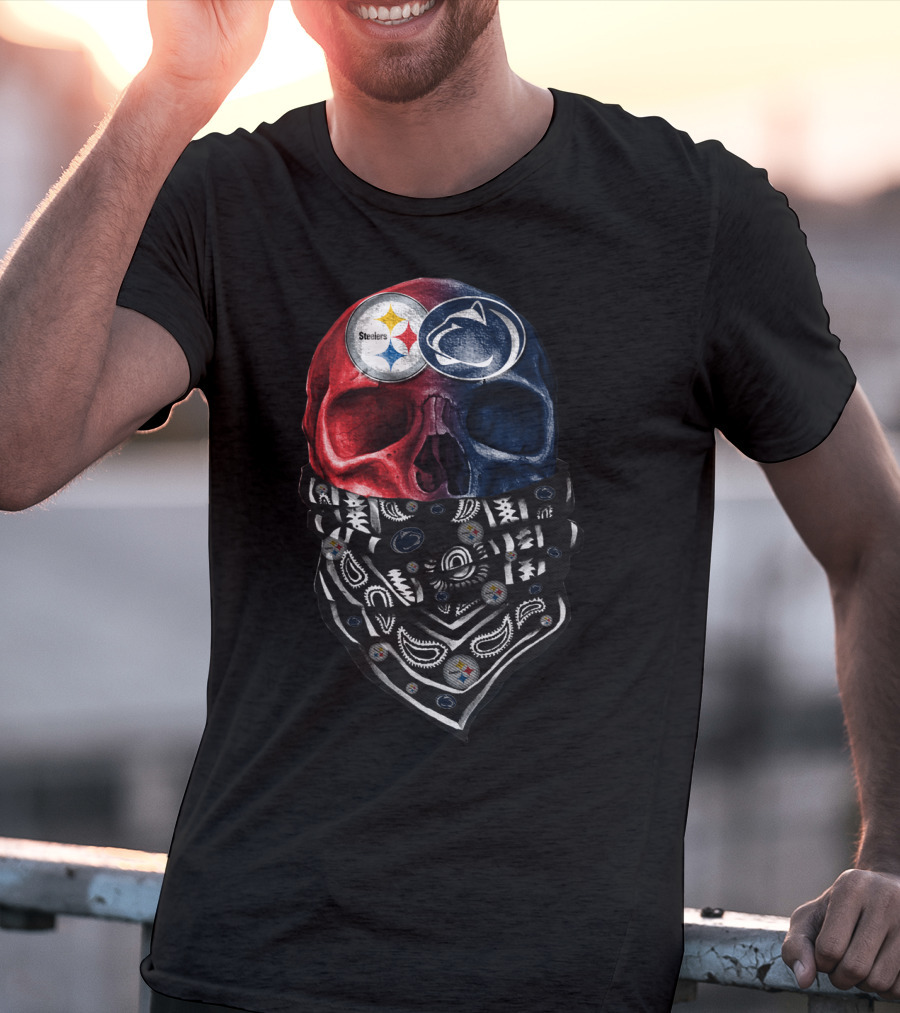 Steelers Penn State Skull Bandana T-Shirt