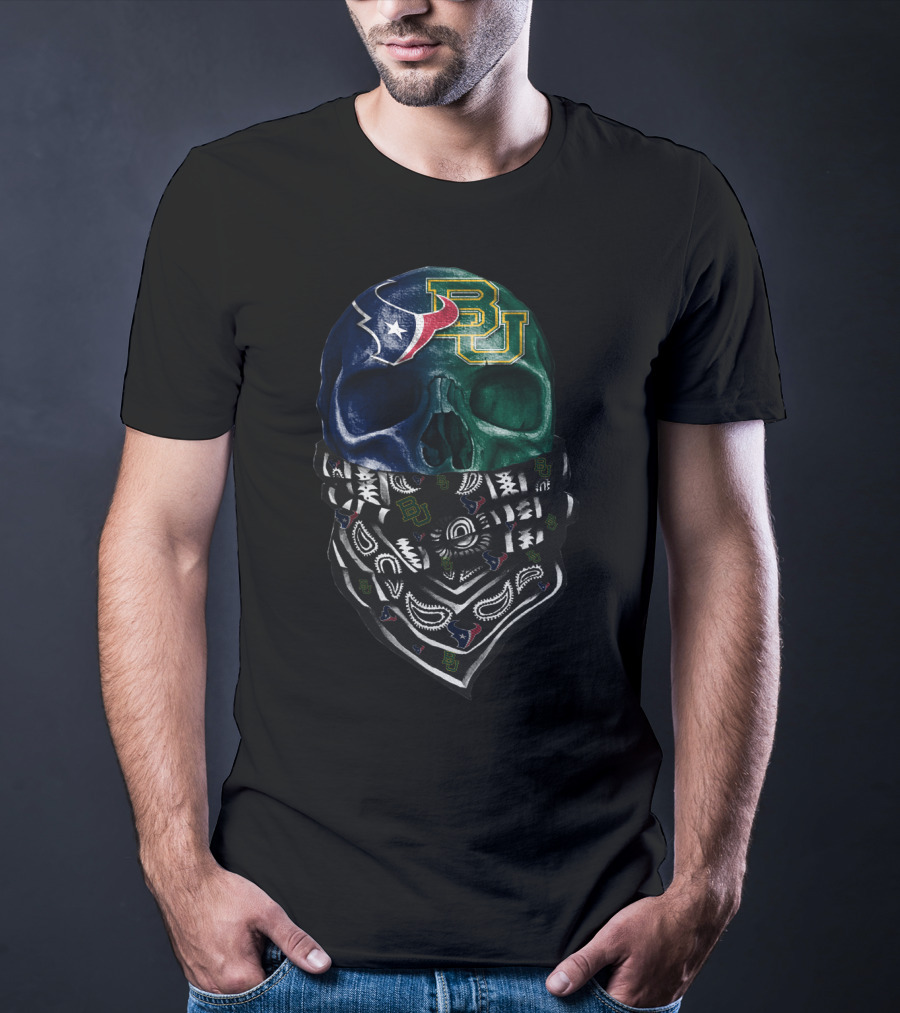 Texans Bu Skull Bandana T-Shirt