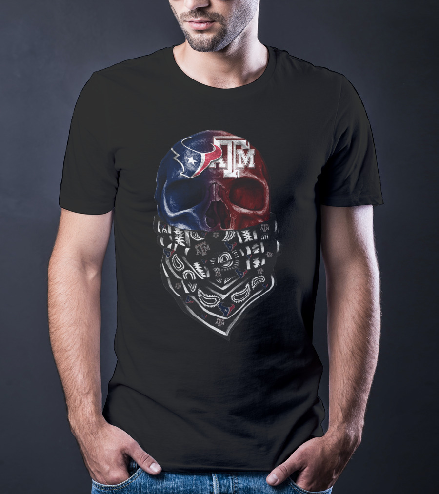 Texans Skull Bandana At M T-Shirt