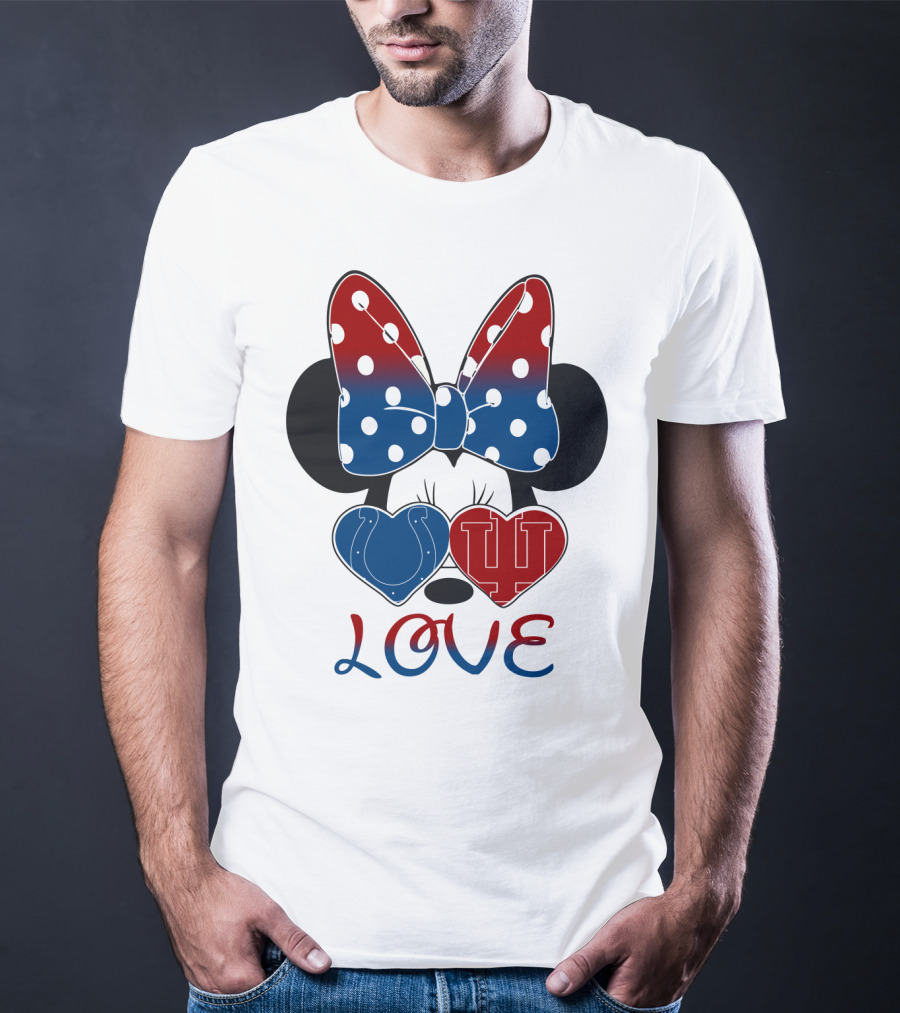 Love Minnie Colts Iu Hearts T-Shirt