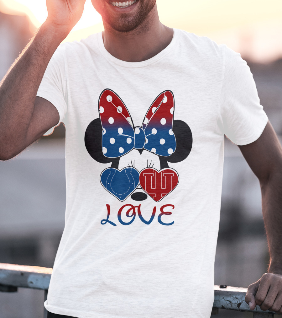 Love Minnie Colts Iu Hearts T-Shirt