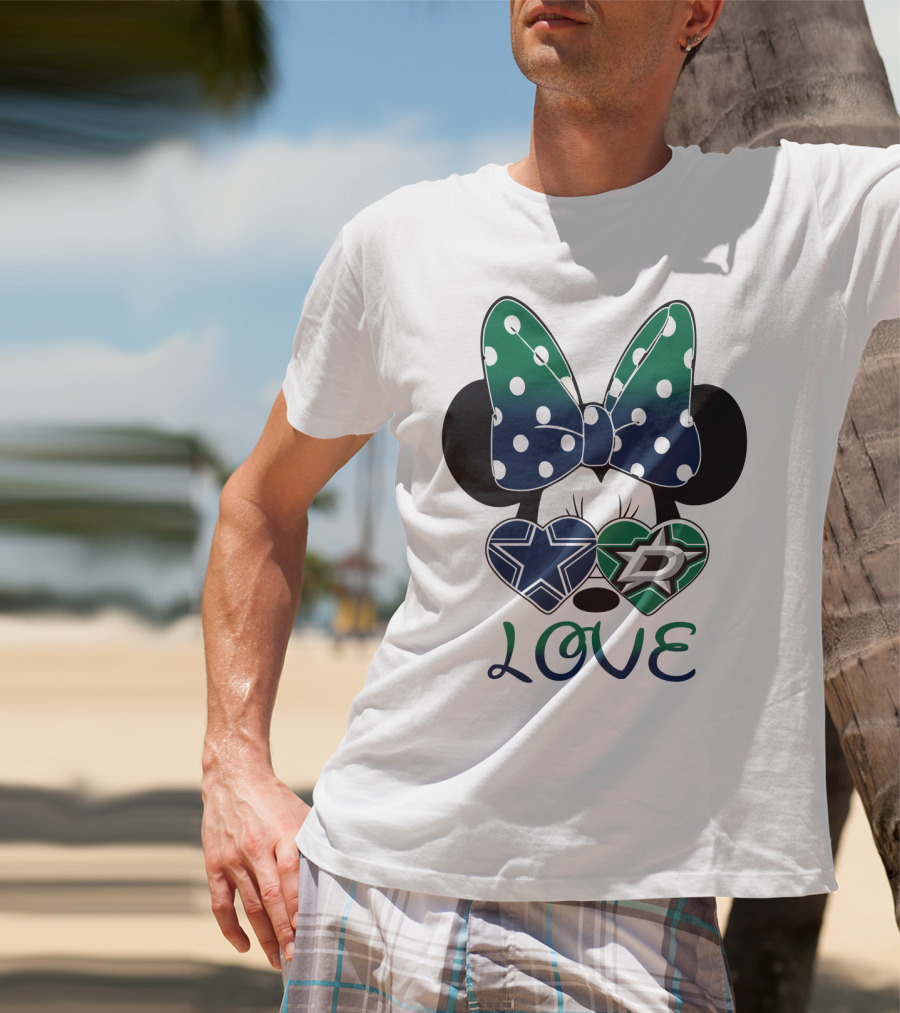 Minnie Mouse Cowboys Stars Love T-Shirt