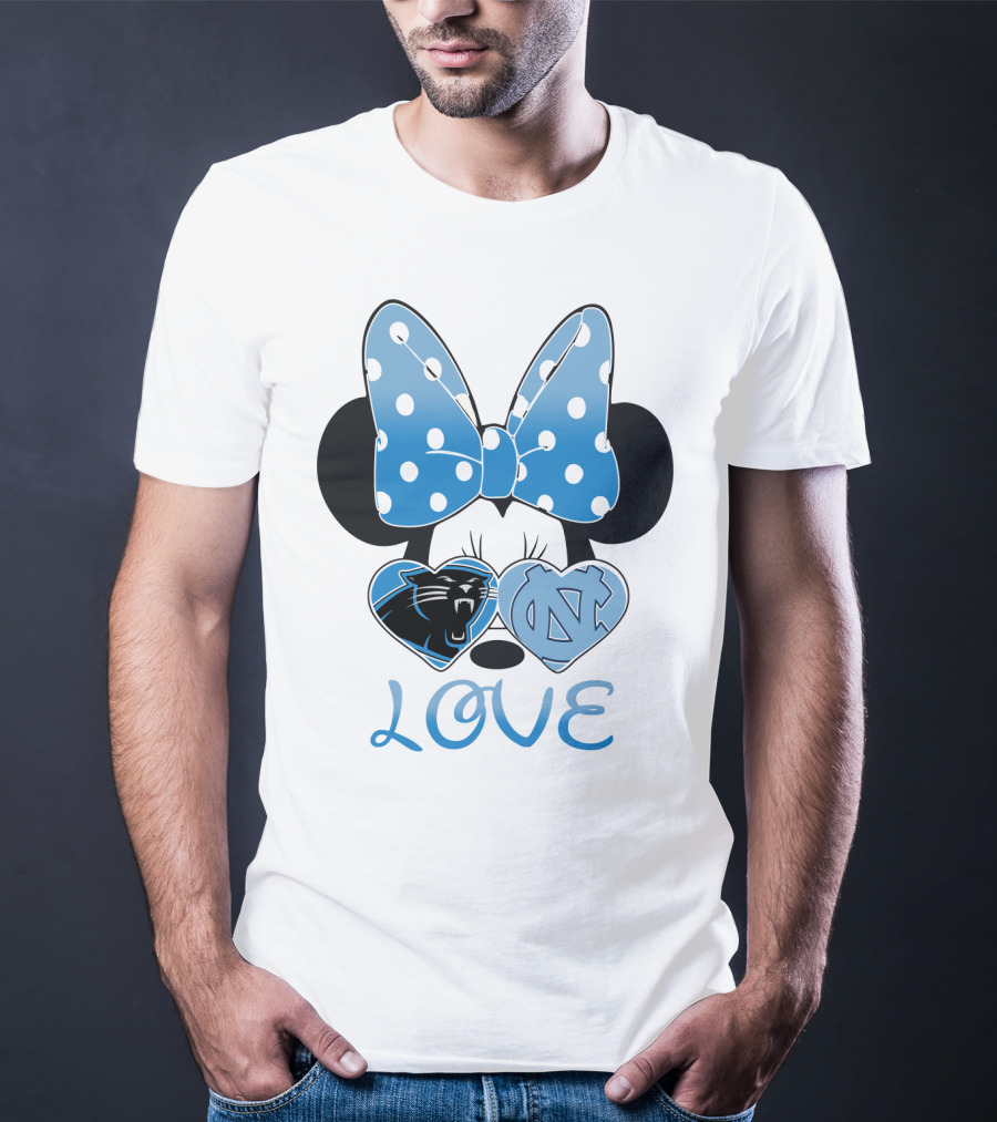 Minnie Carolina Panthers Unc Love T-Shirt