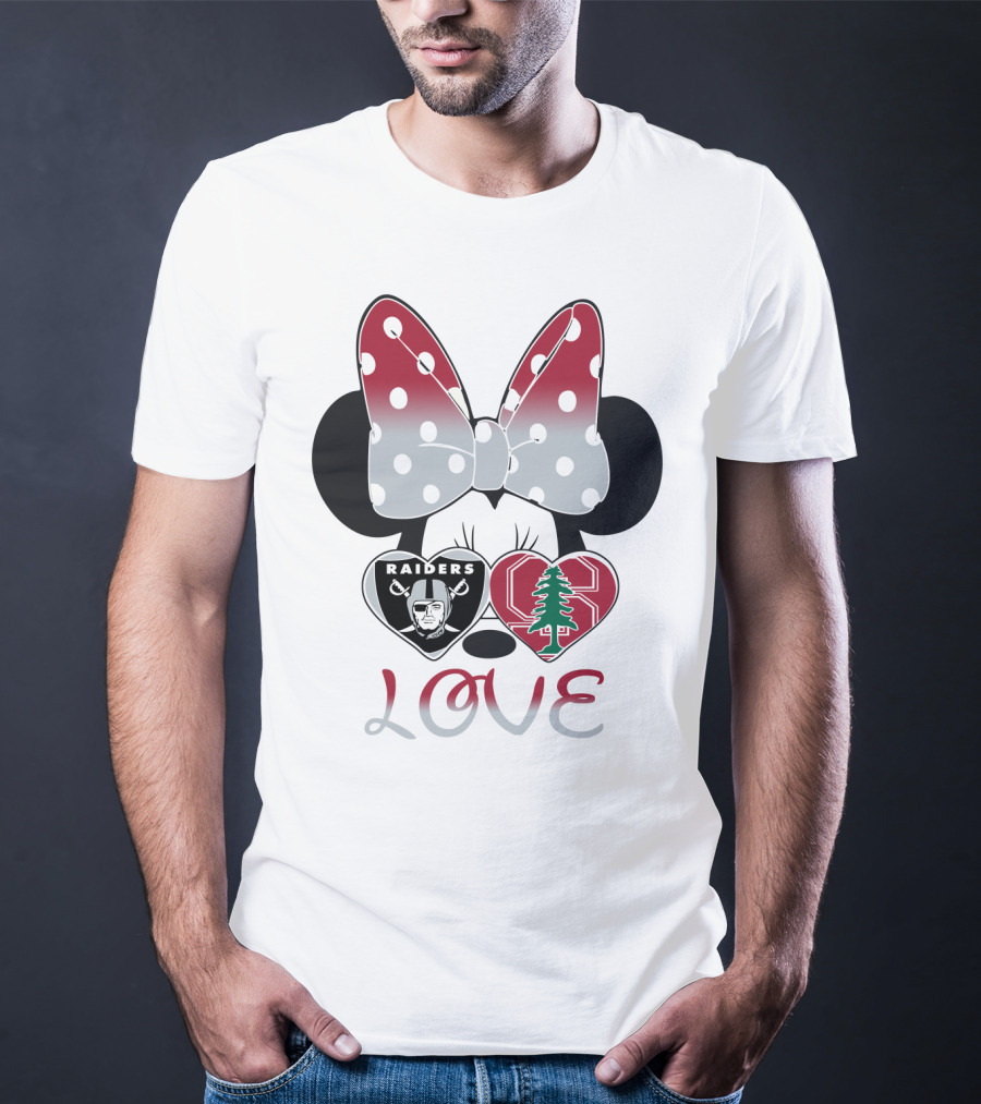 Love Raiders Stanford Minnie Bow Hearts T-Shirt