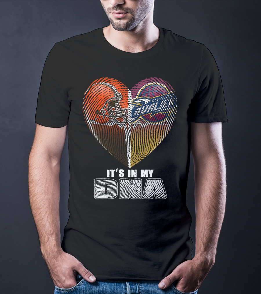 Cleveland Browns And Cavaliers It's In My Dna T-Shirt