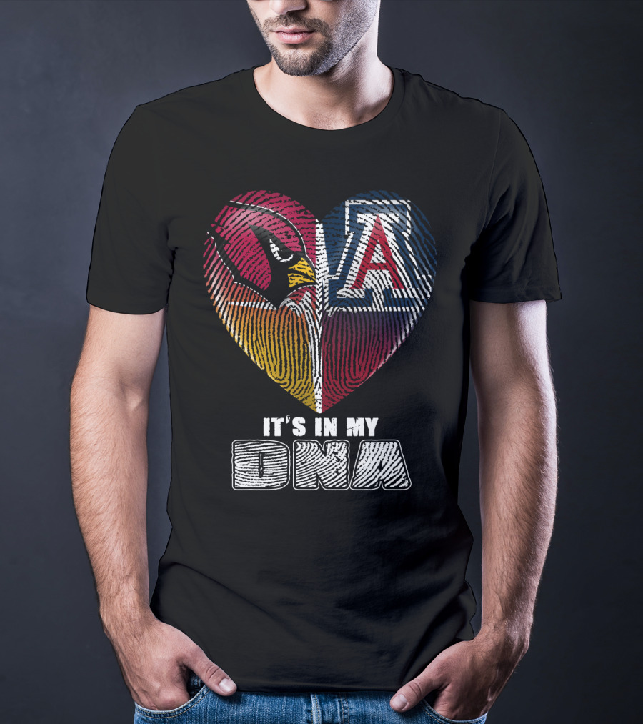 Arizona Cardinals And Wildcats It's In My Dna 031 T-Shirt