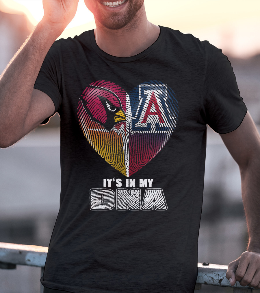 Arizona Cardinals And Wildcats It's In My Dna 031 T-Shirt
