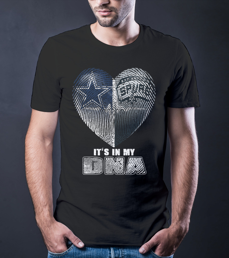 Dallas Cowboys San Antonio Spurs It's In My Dna T-Shirt