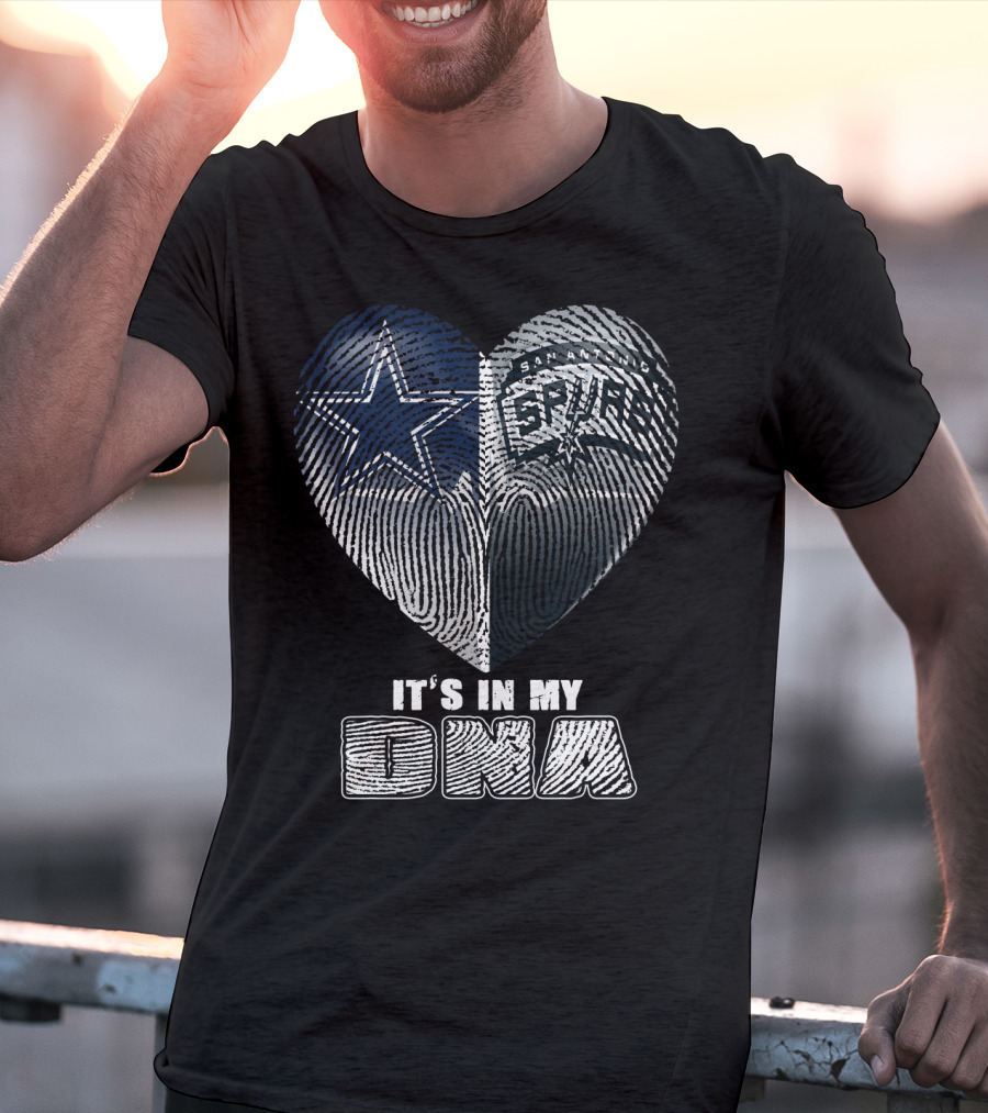 Dallas Cowboys San Antonio Spurs It's In My Dna T-Shirt