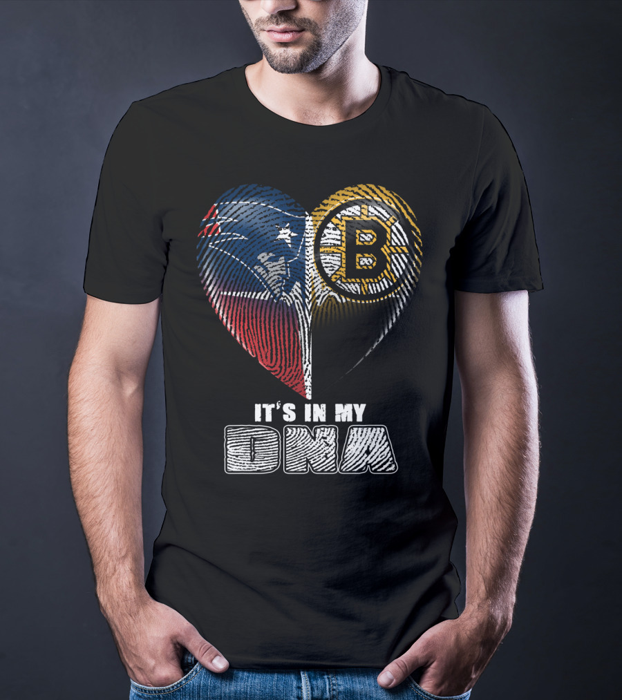 It's In My Dna Patriots Bruins T-Shirt