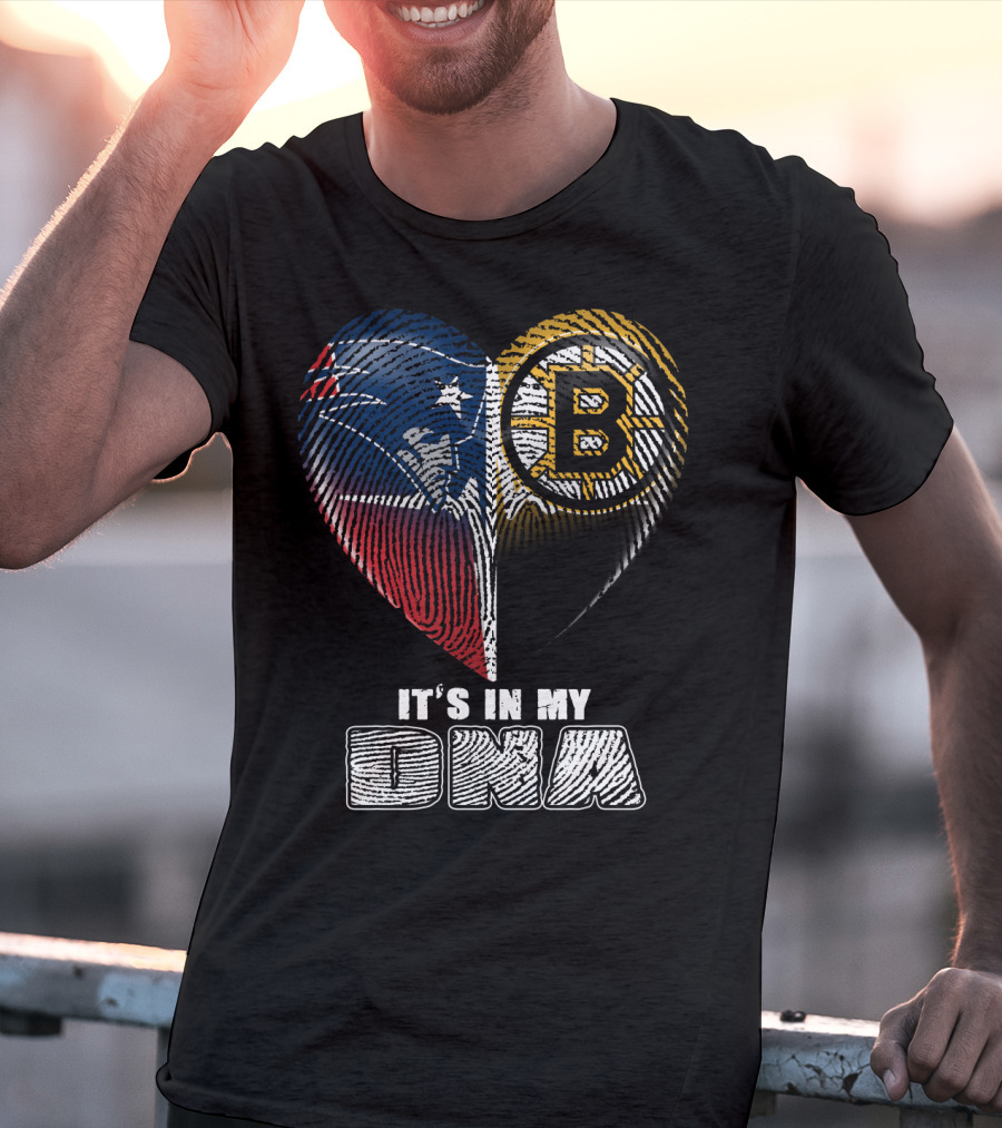 It's In My Dna Patriots Bruins T-Shirt