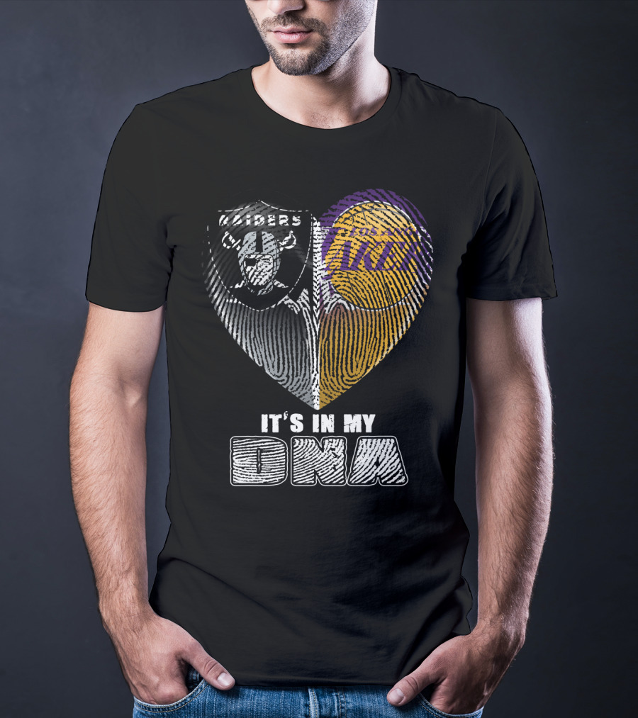 It's In My Dna Raiders Los Angeles Lakers T-Shirt