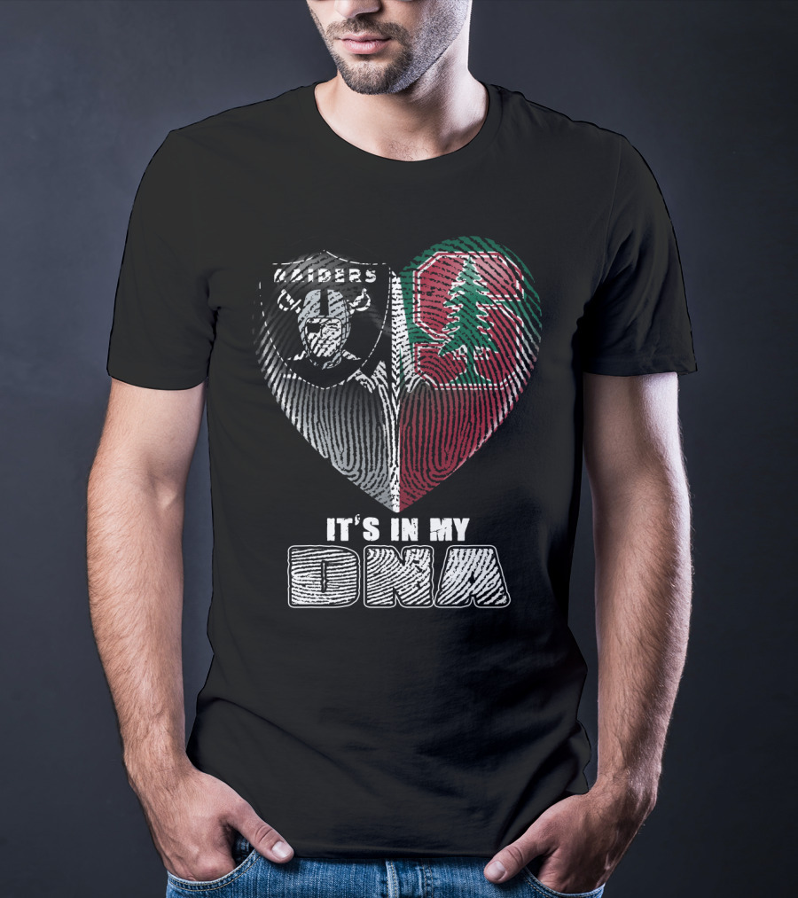 Raiders Stanford Heart It's In My Dna T-Shirt