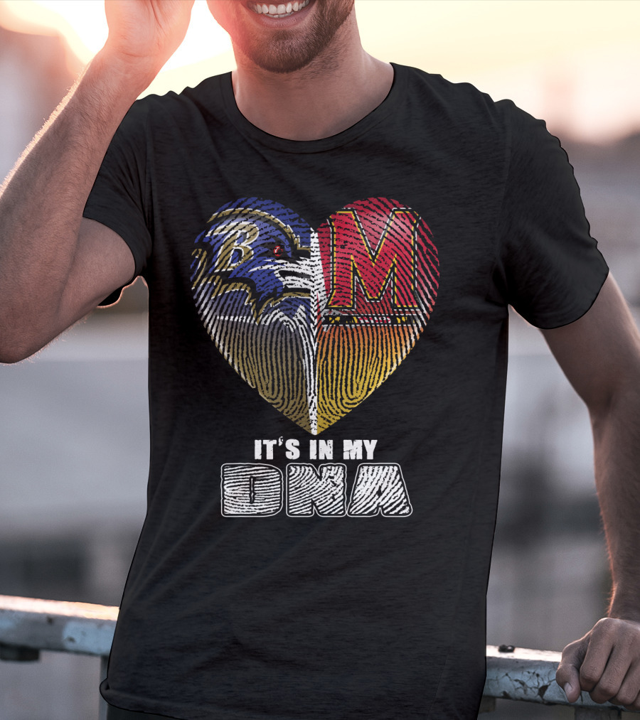 Baltimore Ravens And Maryland Terrapins It's In My Dna T-Shirt