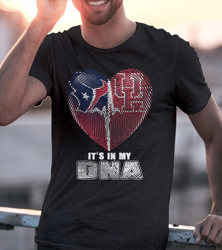 Houston Texans Uh Heart It's In My Dna T-Shirt