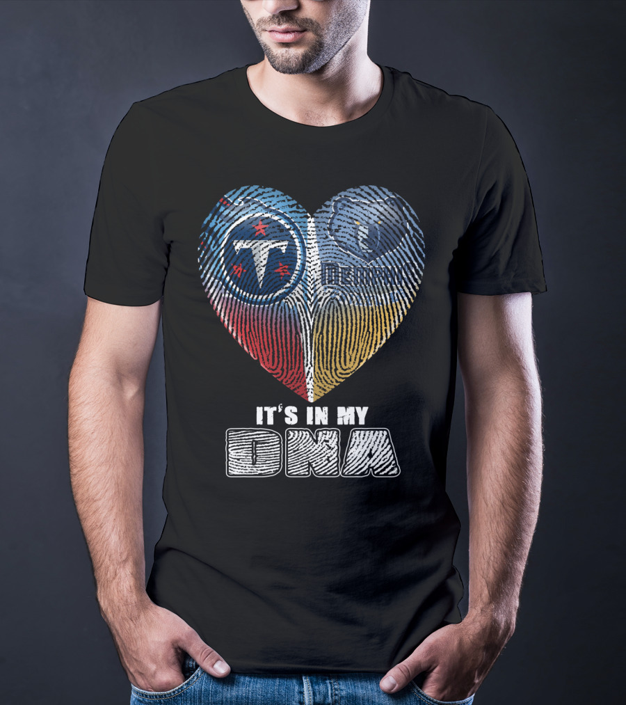 It's In My Dna Tennessee Titans Memphis Grizzlies T-Shirt