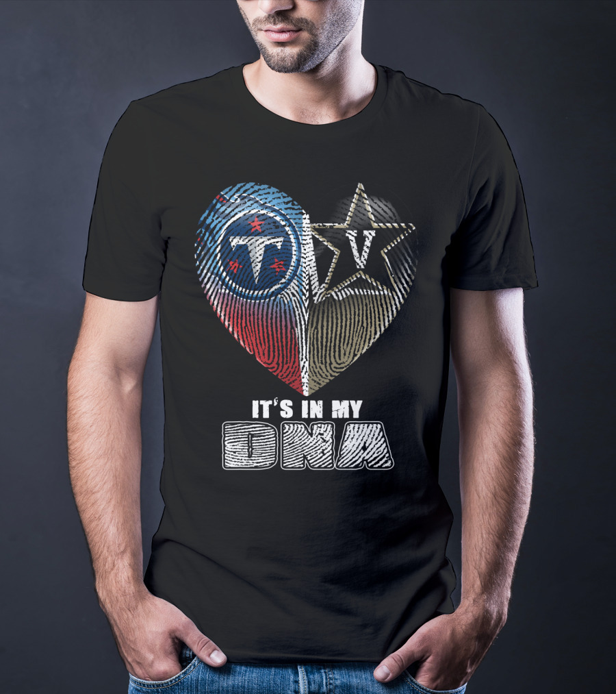 It's In My Dna Tennessee Titans Vanderbilt Commodores T-Shirt
