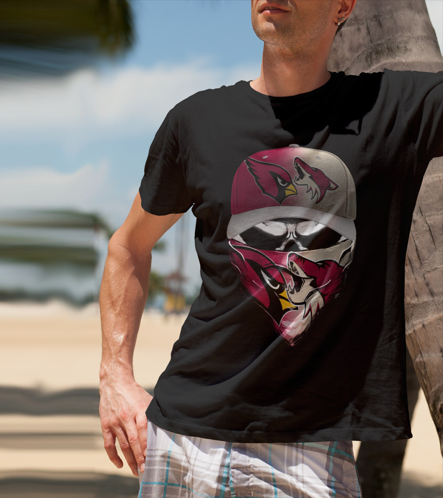 Arizona Cardinals And Wyoming Coyotes Skum 028 T-Shirt