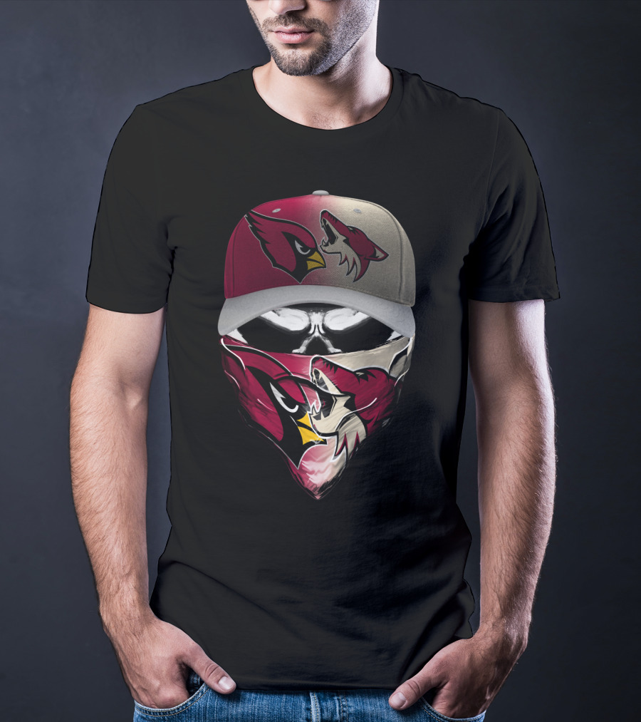 Arizona Cardinals And Wyoming Coyotes Skum 028 T-Shirt