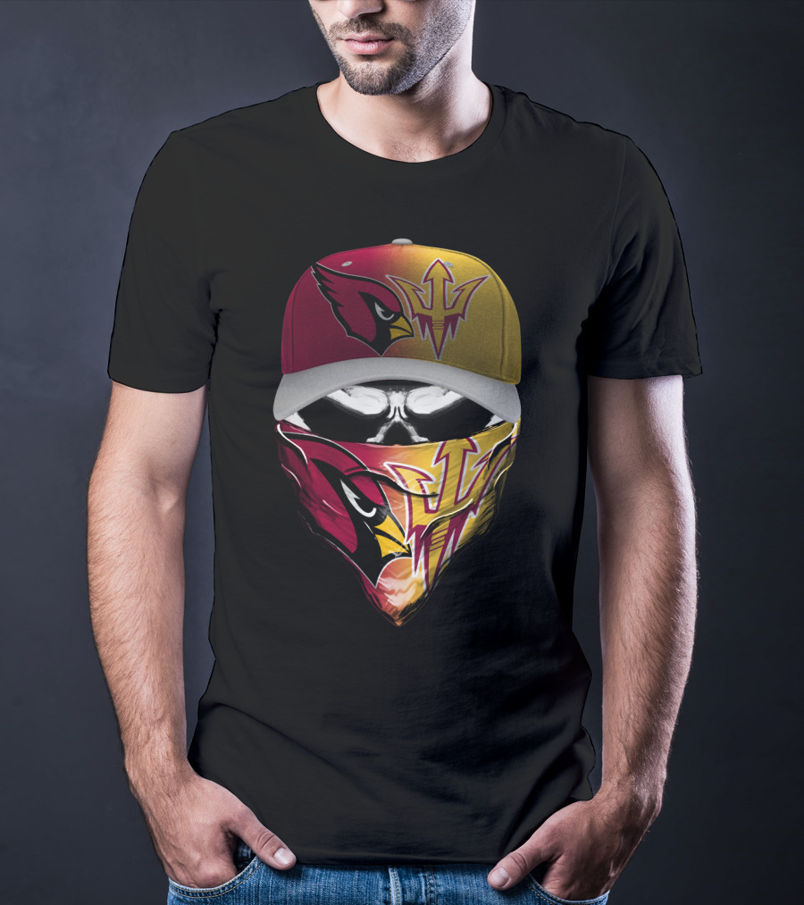 Arizona Cardinals Sun Devils Face Gear T-Shirt