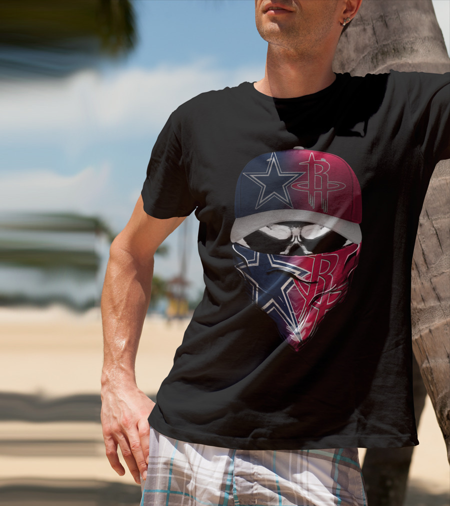 Dallas Cowboys Houston Rockets Split T-Shirt