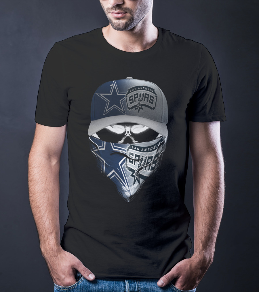 San Antonio Spurs Dallas Cowboys Skum 048 T-Shirt