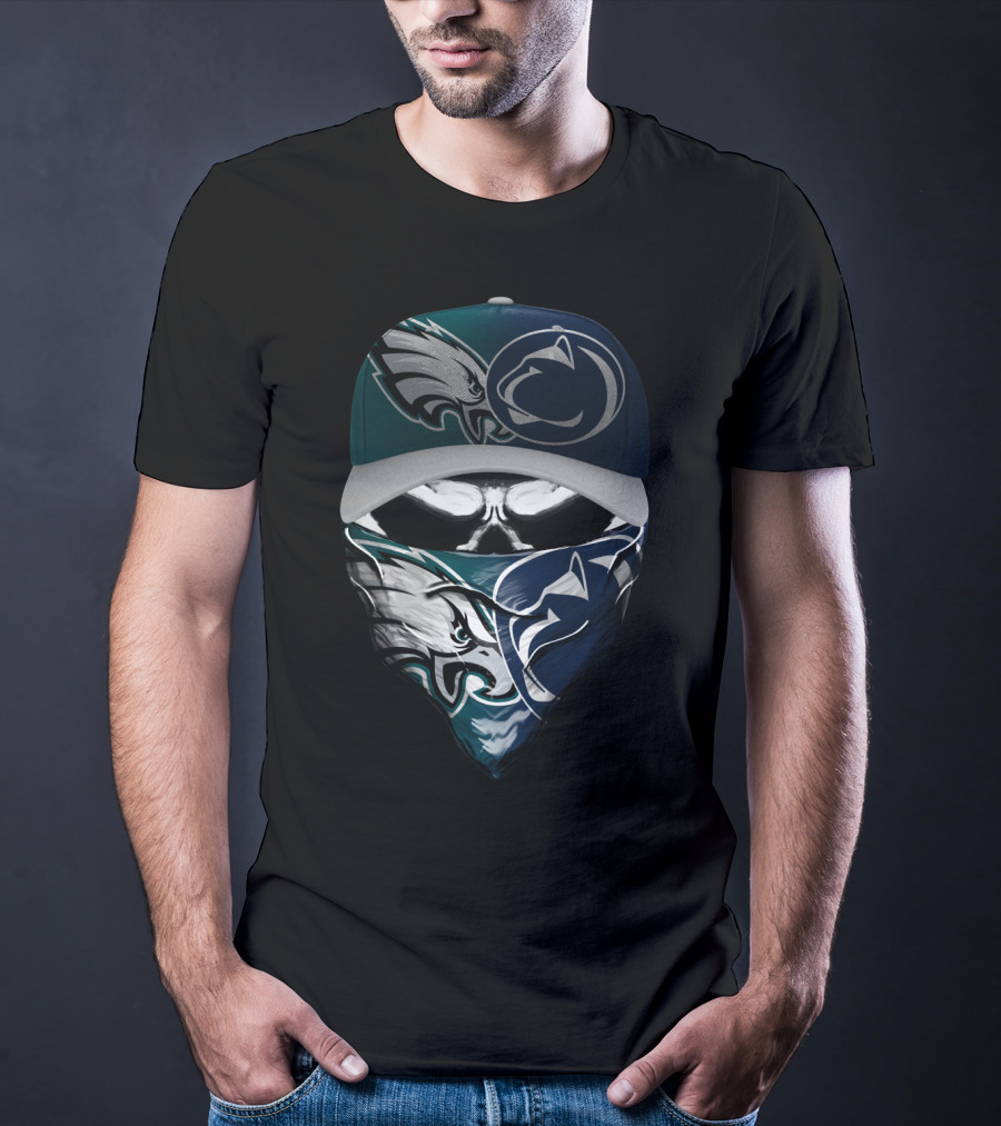 Philadelphia Eagles Penn State Nittany Lions Face Cover Hat T-Shirt