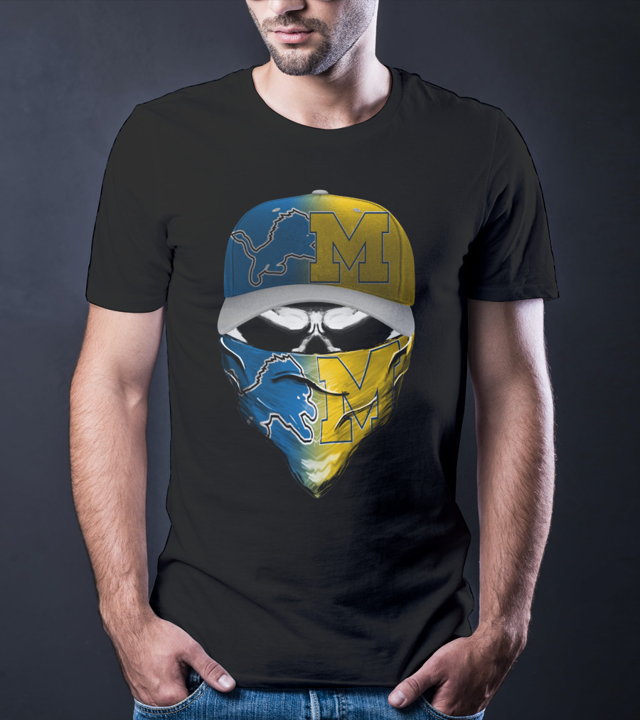 Detroit Lions Michigan Wolverines Skum T-Shirt