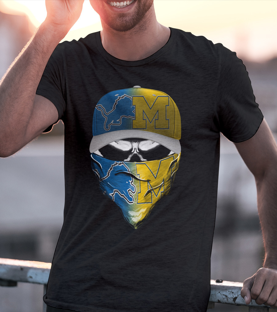 Detroit Lions Michigan Wolverines Skum T-Shirt