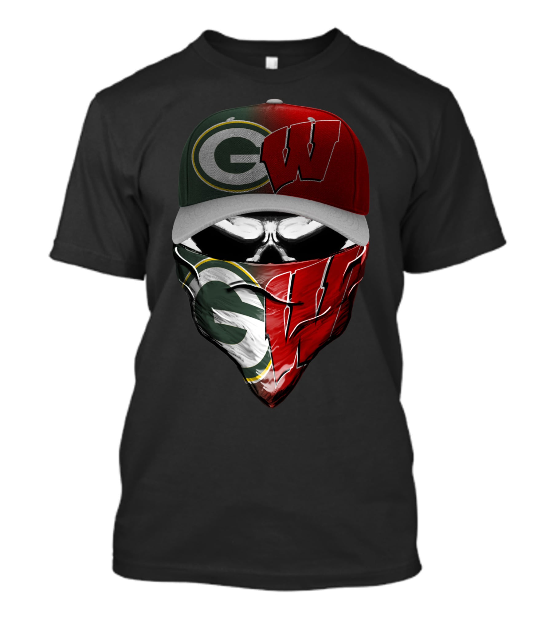 Gw Split Face Bandana With Cap T-Shirt