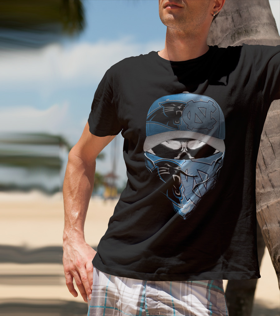Carolina Panthers North Carolina Tar Heels Skum 087 T-Shirt