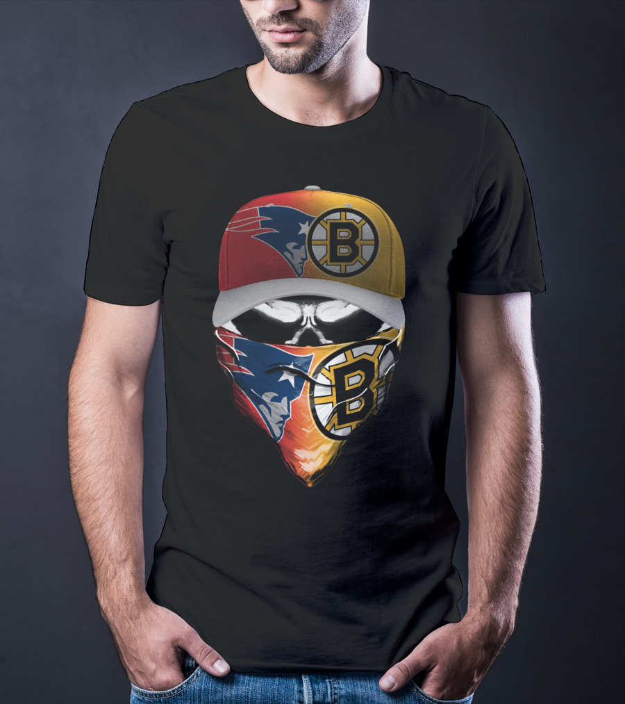 Patriots Bruins Skum 089 T-Shirt