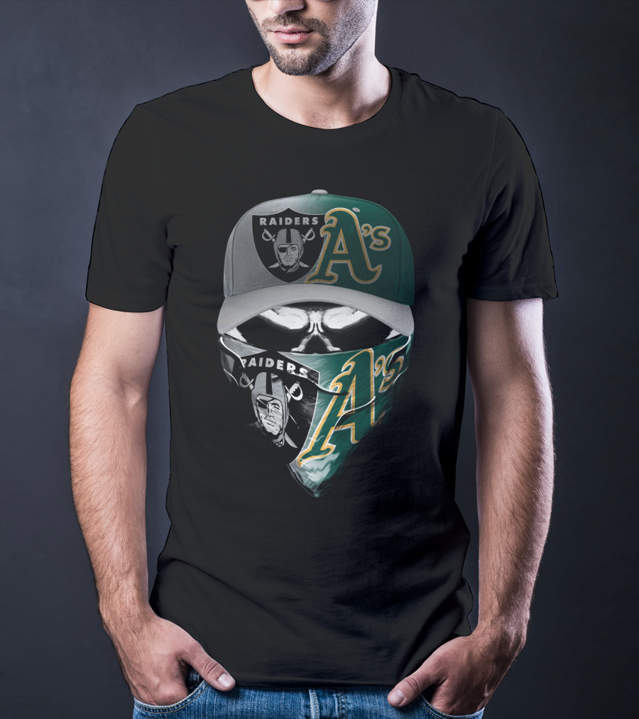 Raiders A's Mask Cap Combo Skum 096 T-Shirt