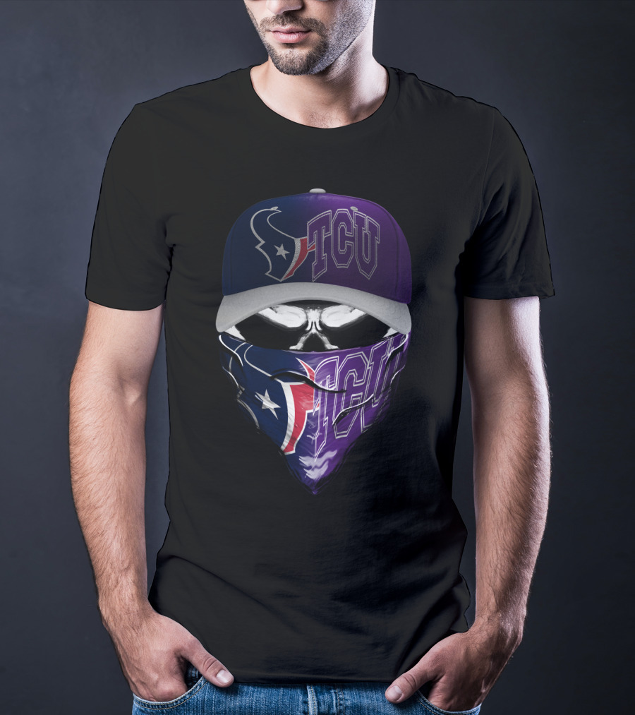 Houston Texans Tcu Face Mask Skum 121 T-Shirt