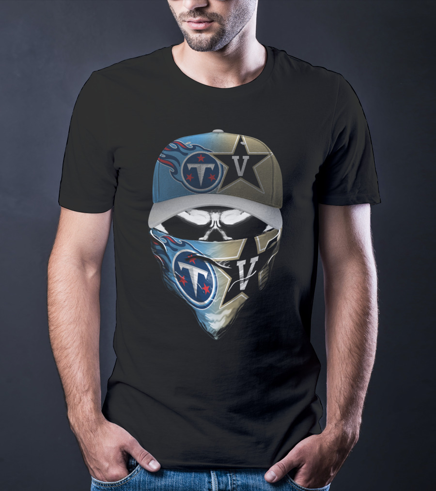 Tennessee Titans Vanderbilt Commodores Collaboration T-Shirt