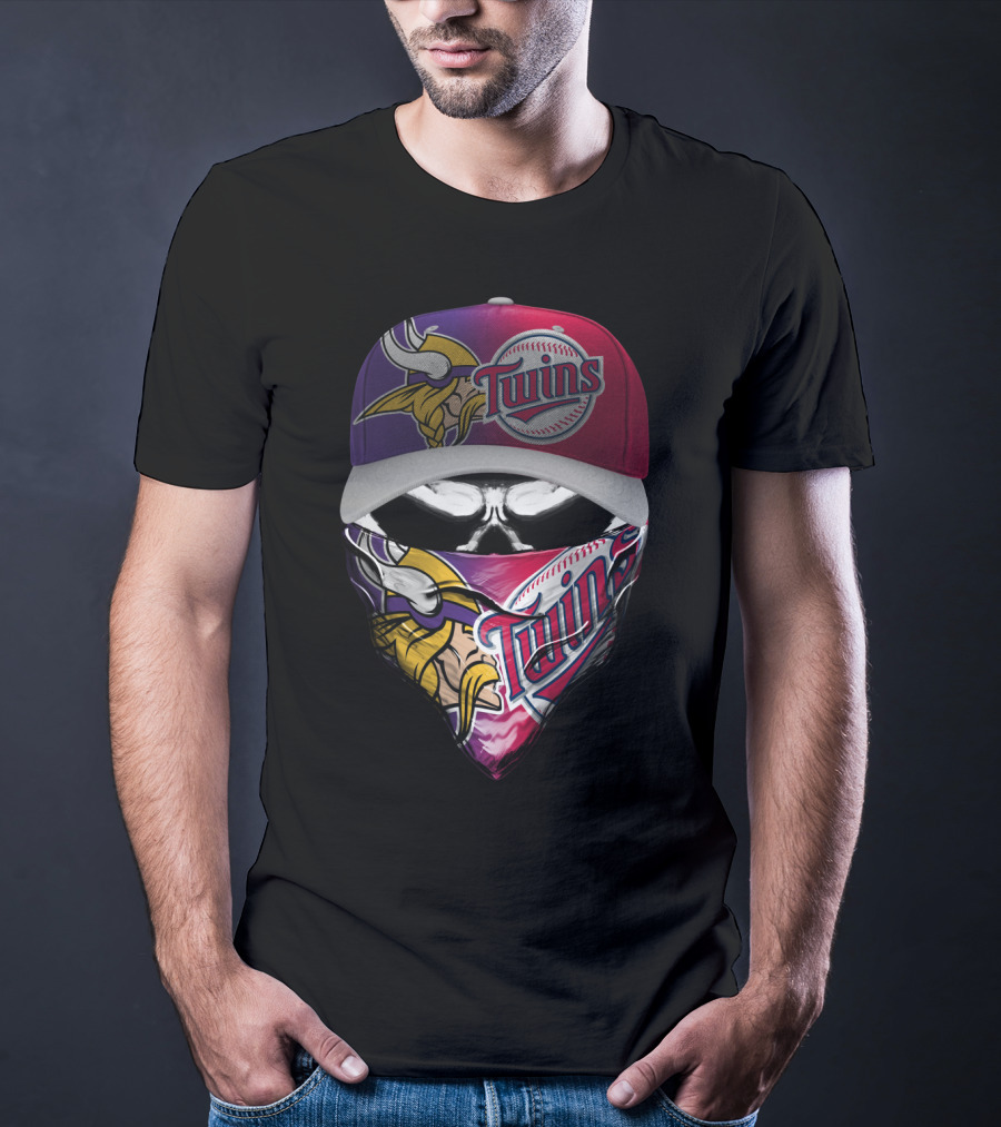 Twins Vikings Crossover Skum 135 Fan Gear T-Shirt