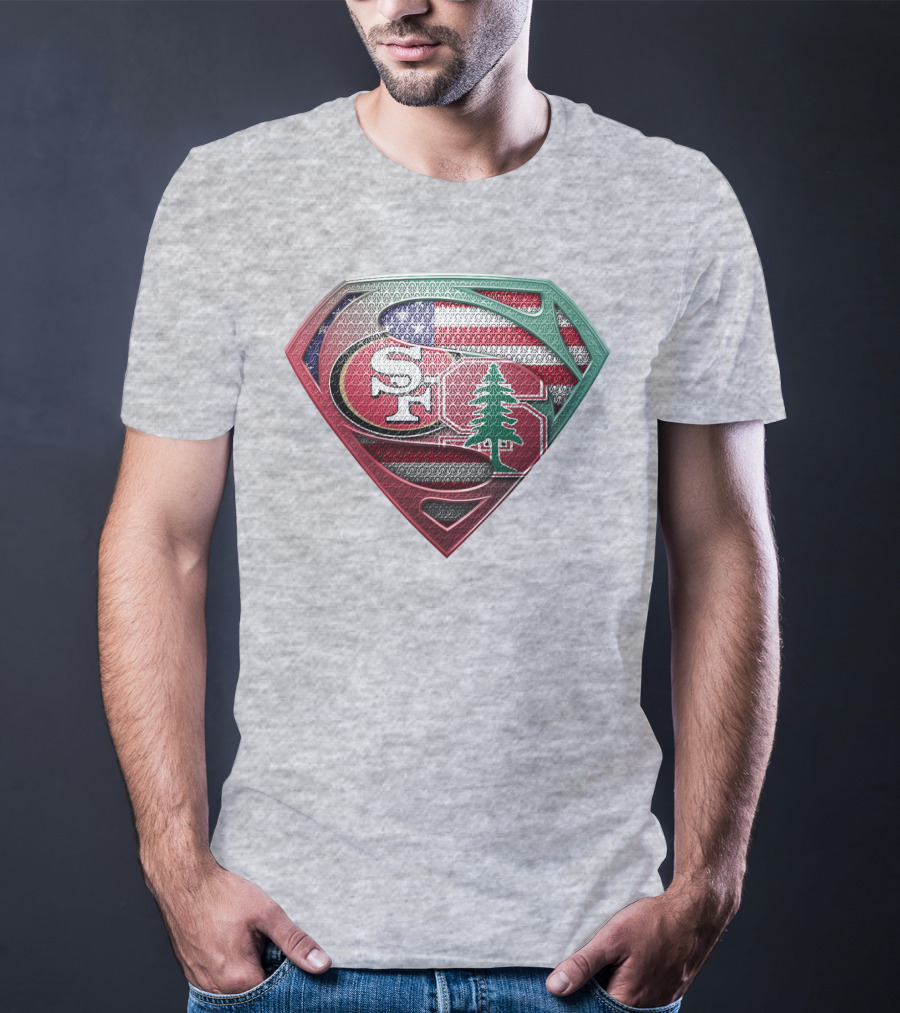 Sf Tree American Flag Shield T-Shirt