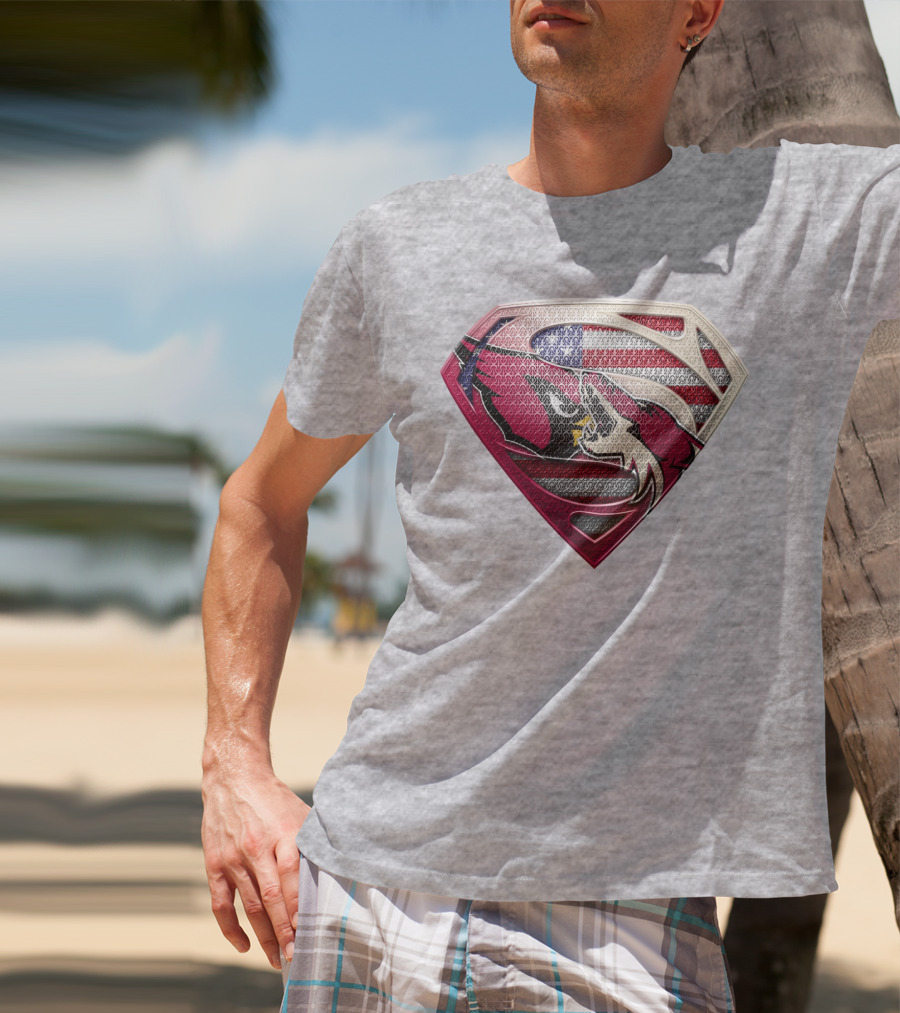 Superman Patriot Razorbacks Shield T-Shirt