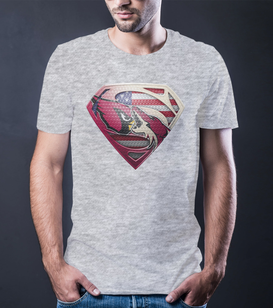 Superman Patriot Razorbacks Shield T-Shirt