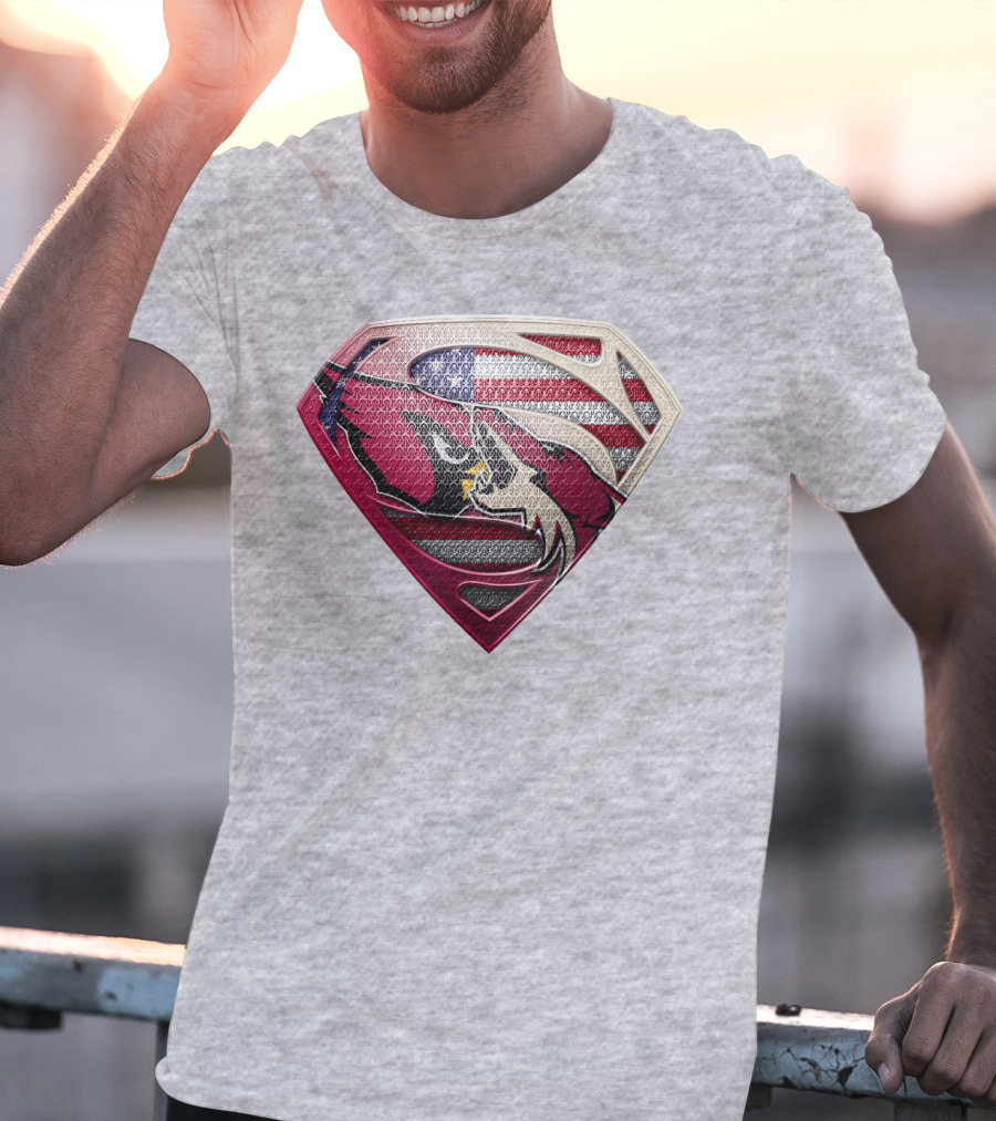 Superman Patriot Razorbacks Shield T-Shirt